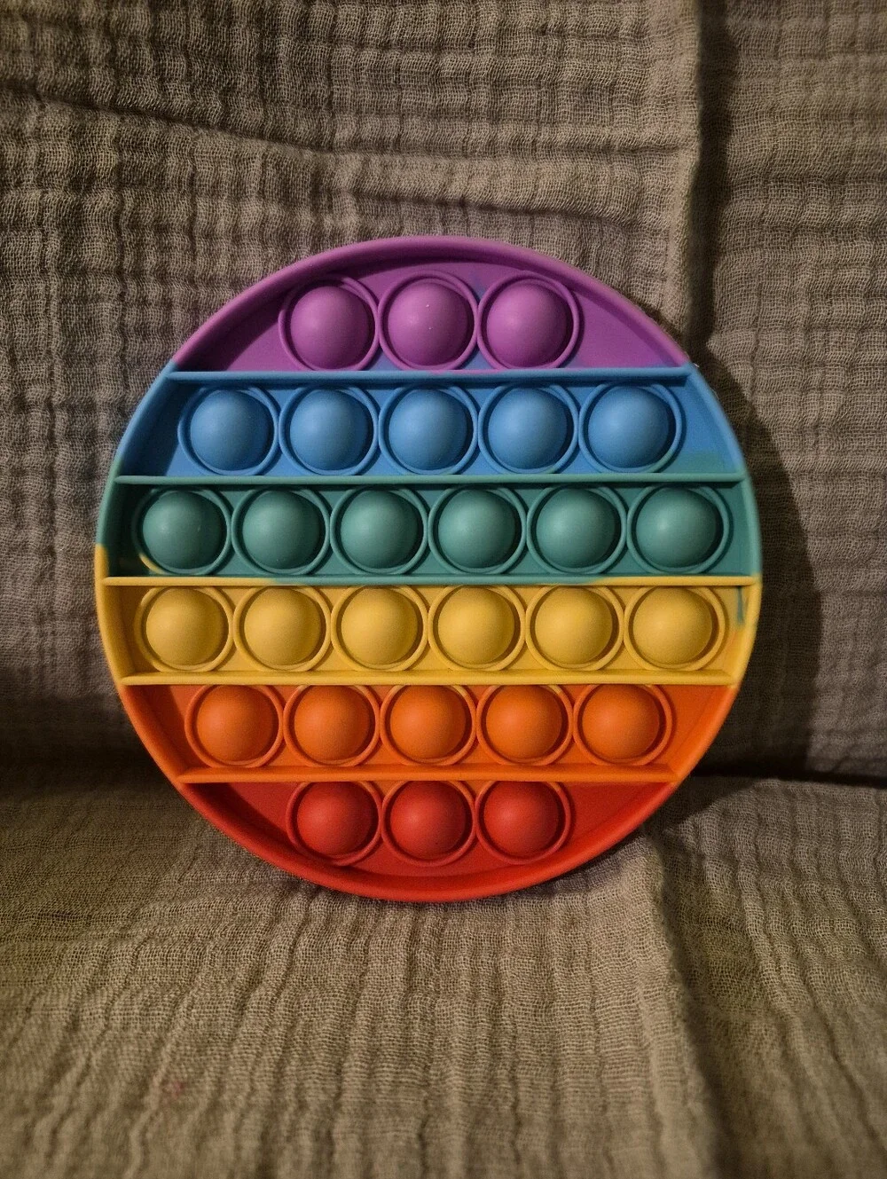 4 Rainbow Pop-It Fidget Toys - Colorful Stress Relief - A